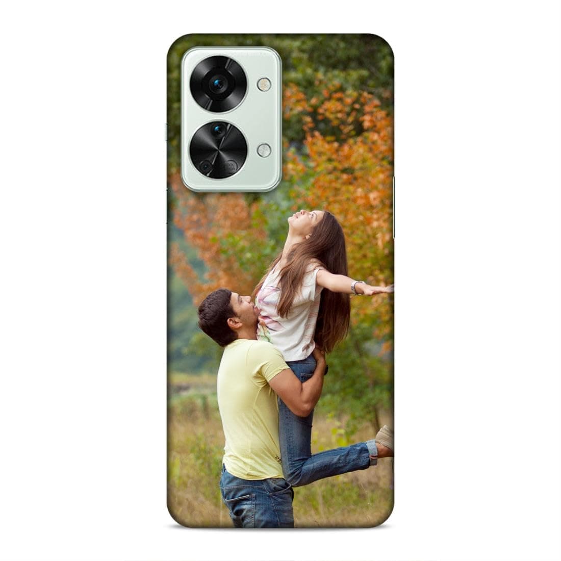 Polycarbonate Customised Mobile Back Case for Oneplus Nord 2T 5G (Own Photo with Frame, Name, Text, Font, Color), 3D Printed Hard Mobile Back Cover for Oneplus Nord 2T 5G, Multicolor