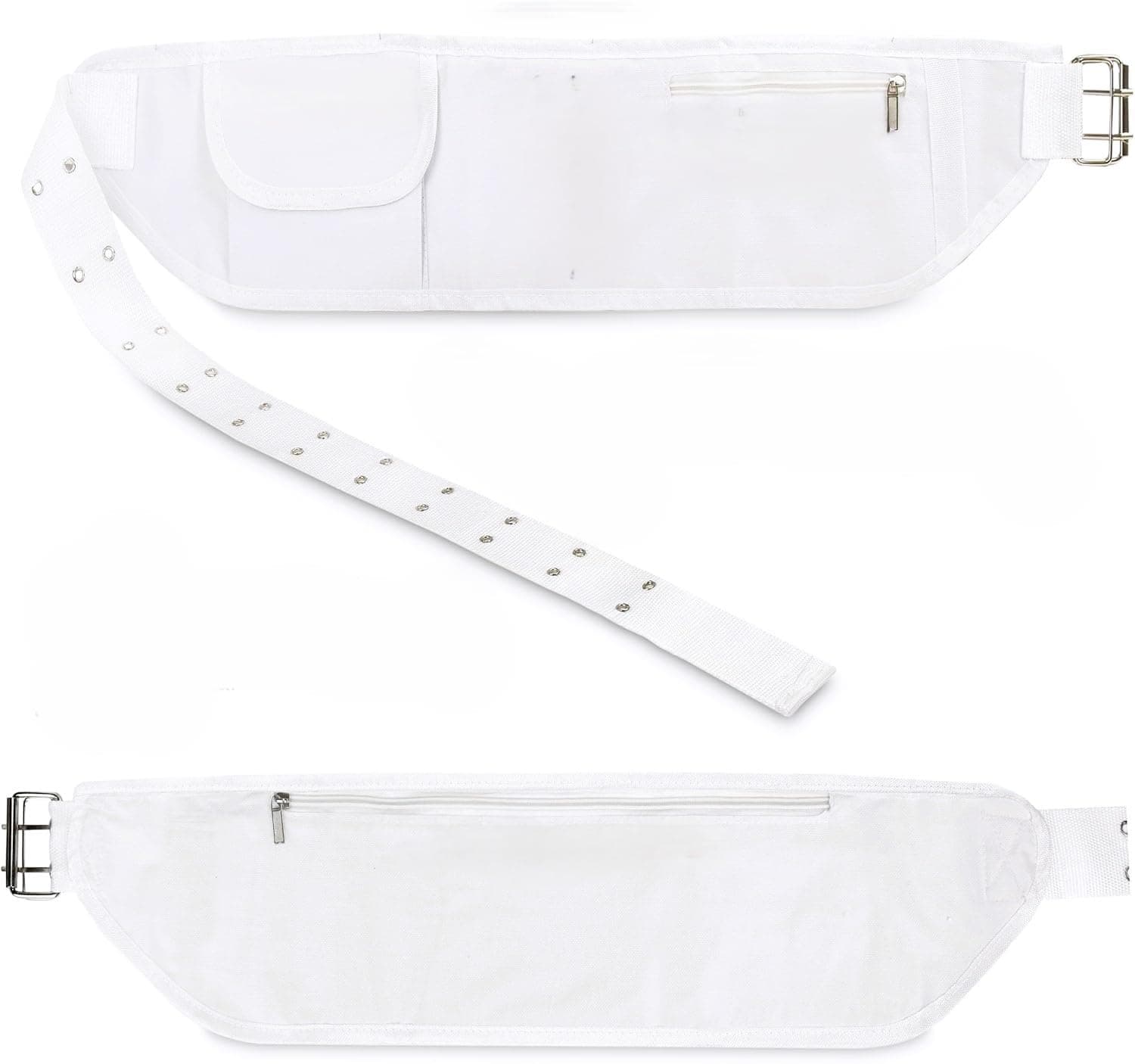 Ihram Belt for Hajj and Umrah - Adjustable Size with Front Pockets and Zippered Compartments