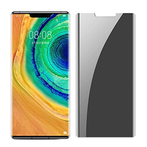 for Huawei Mate 30 Pro Screen Protector Privacy Full Coverage, 2 Pack Ultra Thin HD 9H Hardness Curved Tempered Glass Anti Spy Film for Huawei Mate 30 Pro