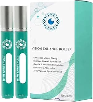 Vision Enhance Roller, Vision Enhance Roller, Eye Massage Roller, Alleviates Eye Strain, Relieve Eye Strain, Enhances Visual Clarity (2 Pcs)