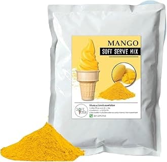 Soft Serve Ice Cream Powder – 1kg Pack, Makes 3.5kg of Ice Cream – Smooth, Creamy & Easy to Make (mango)