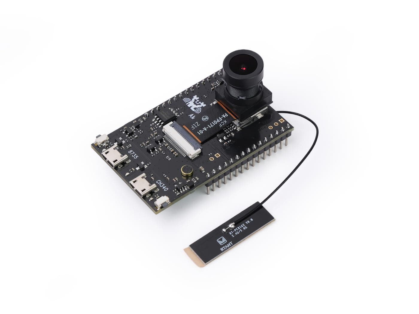 Seeed studio Realtek AMB82-Mini IoT AI Camera Arduino Dev. Board - Wi-Fi & Bluetooth, H264/H265 Video, 1080p Sensor, Multiple IO, Tensorflow-Lite AI