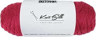 Knitsilk 100% Merino Wool Yarn | 200+ Yards| 100gx2 Count |200 Grams |Handcrafted Material for Knitting, Crocheting & Weaving| Pack of 2