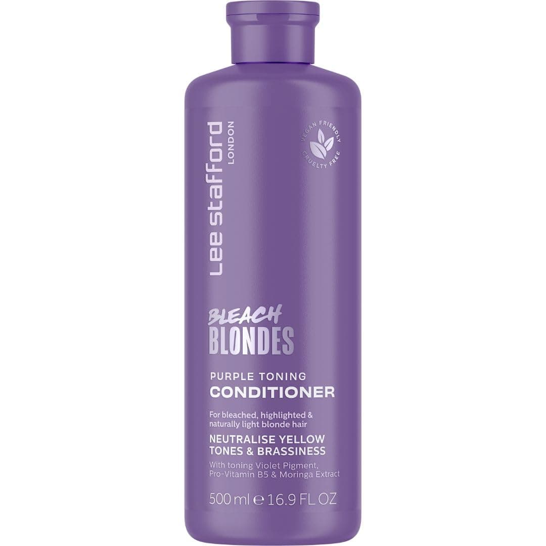 Purple Toning Conditioner | Bleach Blonde Collection - Neutralize Brass & Yellow Tones, Great for Colored, Silver, & Grey Hair, 16.9 FlOz