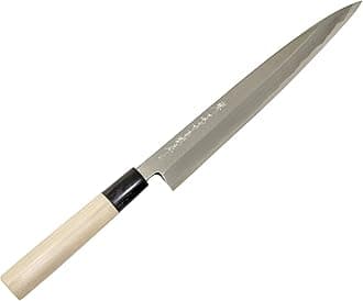 Sakaigenkichi Ichi-Monji Yoshikuni, Made in Japan, Willow Blade, Kitchen Knife, 9.4 inches (240 mm), White #2 Steel, Wooden Handle, Sakai Kitchen Knife