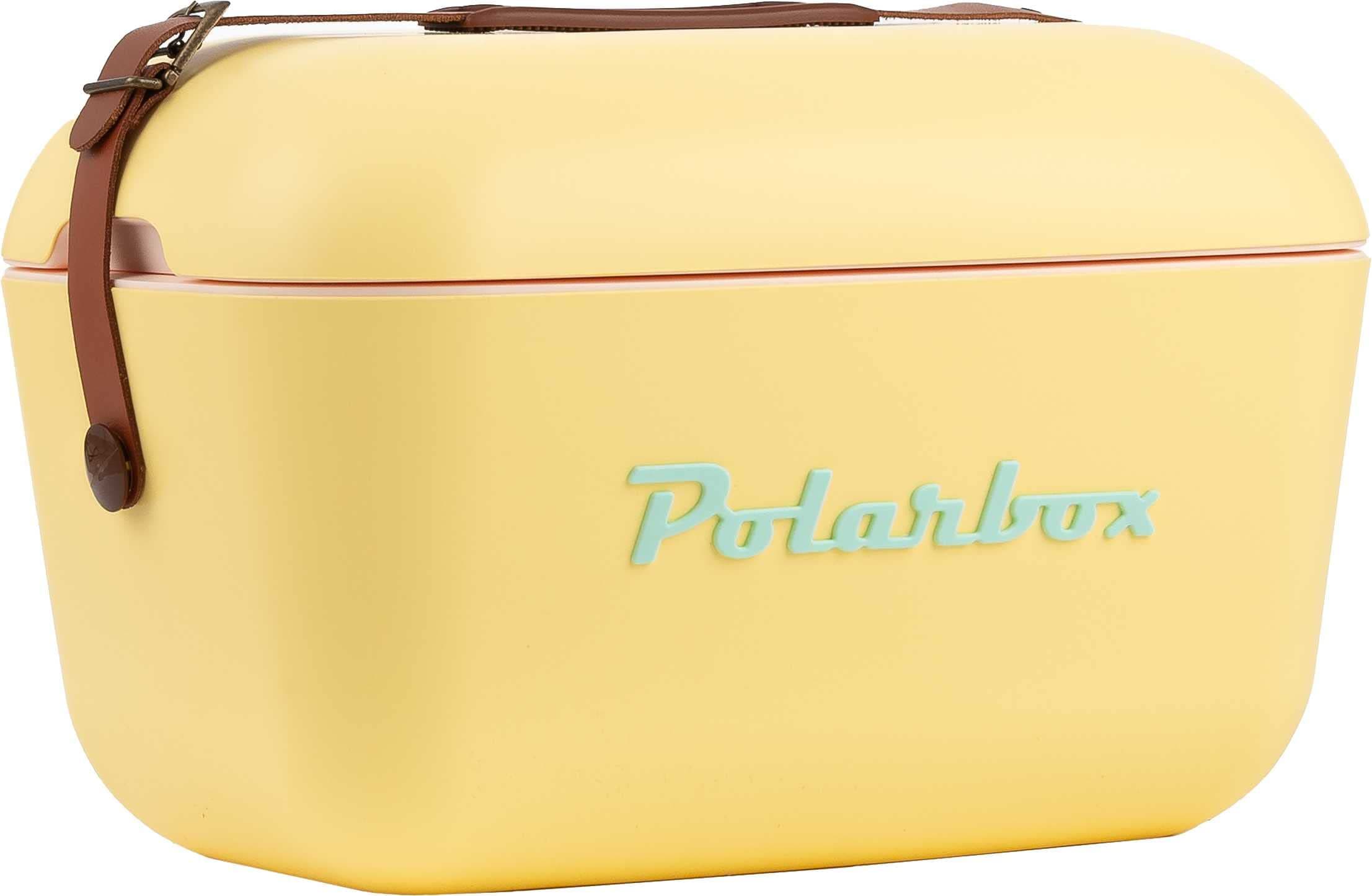 Polarbox 20L Cool box, Ice Box, Large Cool Box, For Picnics, Beach, Camping, Garden, Cool Storage Box - Yellow Cyan Classic
