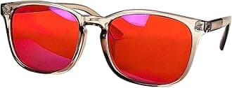 Blue and Green Wavelength Blocking Glasses Disruptive Light Blocking Glasses Red Lens Eliminate Eye Strain 068RD
