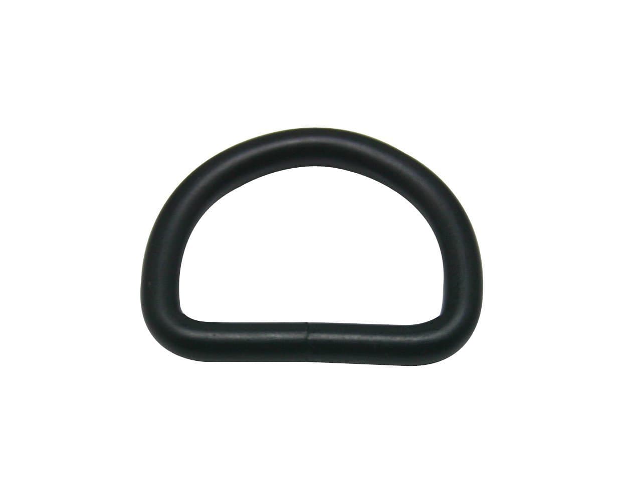 Metal Black D Ring Buckle 1" Inside Diameter Loop Ring for Strap Keeper Pack of 20