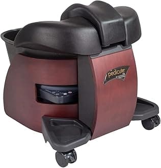 CONTINUUM PediCute Portable Foot Spa - Eco-Friendly & Mobile Foot Bath that works like a Full Size Pedicure Spa (No Plumbing Needed)