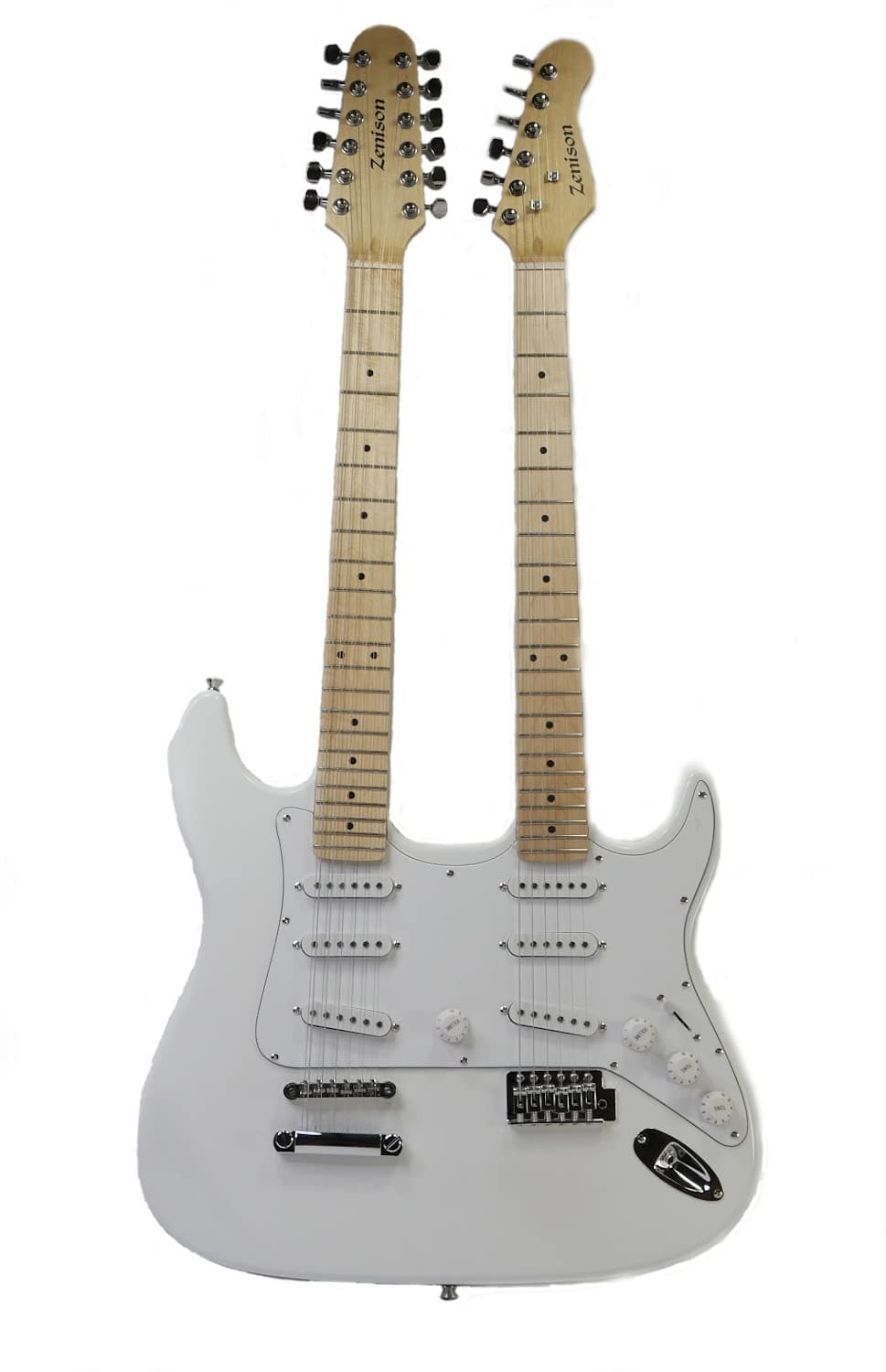 Double Neck Electric Guitar White 12 String & 6 String
