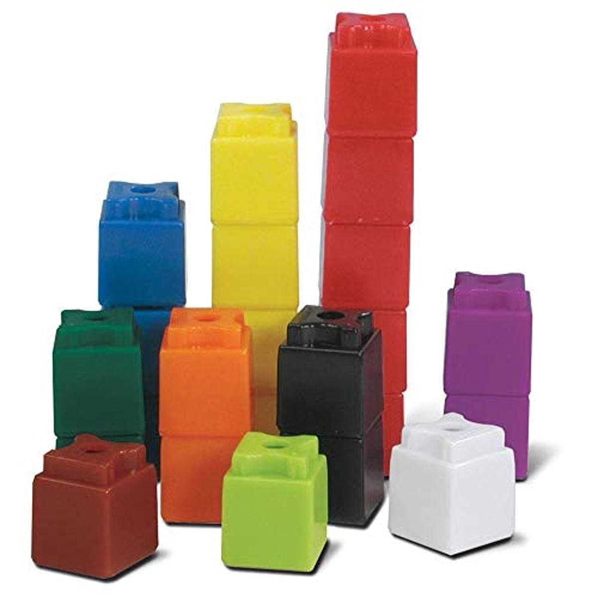 Interlocking UniLink Math Linking Cubes, Plastic Cubes, Color Sorting, Connecting Cubes, Math Manipulatives, Counting Cubes for Kids Math, Math Cubes, Counters for Kids Math (Set of 100)
