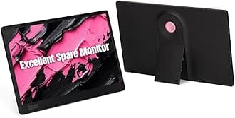 SleekView 15.6" Portable Monitor | FHD 1920x1080 | 300 Nits | 100% sRGB | 60Hz | 6W | HDMI | USB-C | Lightweight | Gaming | Laptop | Smartphone | Travel | Sleek & Stylish Design