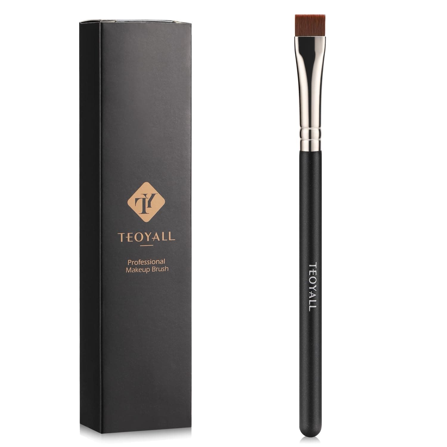 Thin Flat Eyeliner Brush, Precise Eyebrow Definer Brush, Concealer Brush for Cover Blemishes (Multifunctional Flat