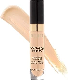 Conceal + Perfect Longwear Concealer - Light Vanilla (0.17 Fl. Oz.) Vegan, Cruelty-Free Liquid Concealer - Cover Dark Circles, Blemishes & Skin Imperfections for Long-Lasting Wear