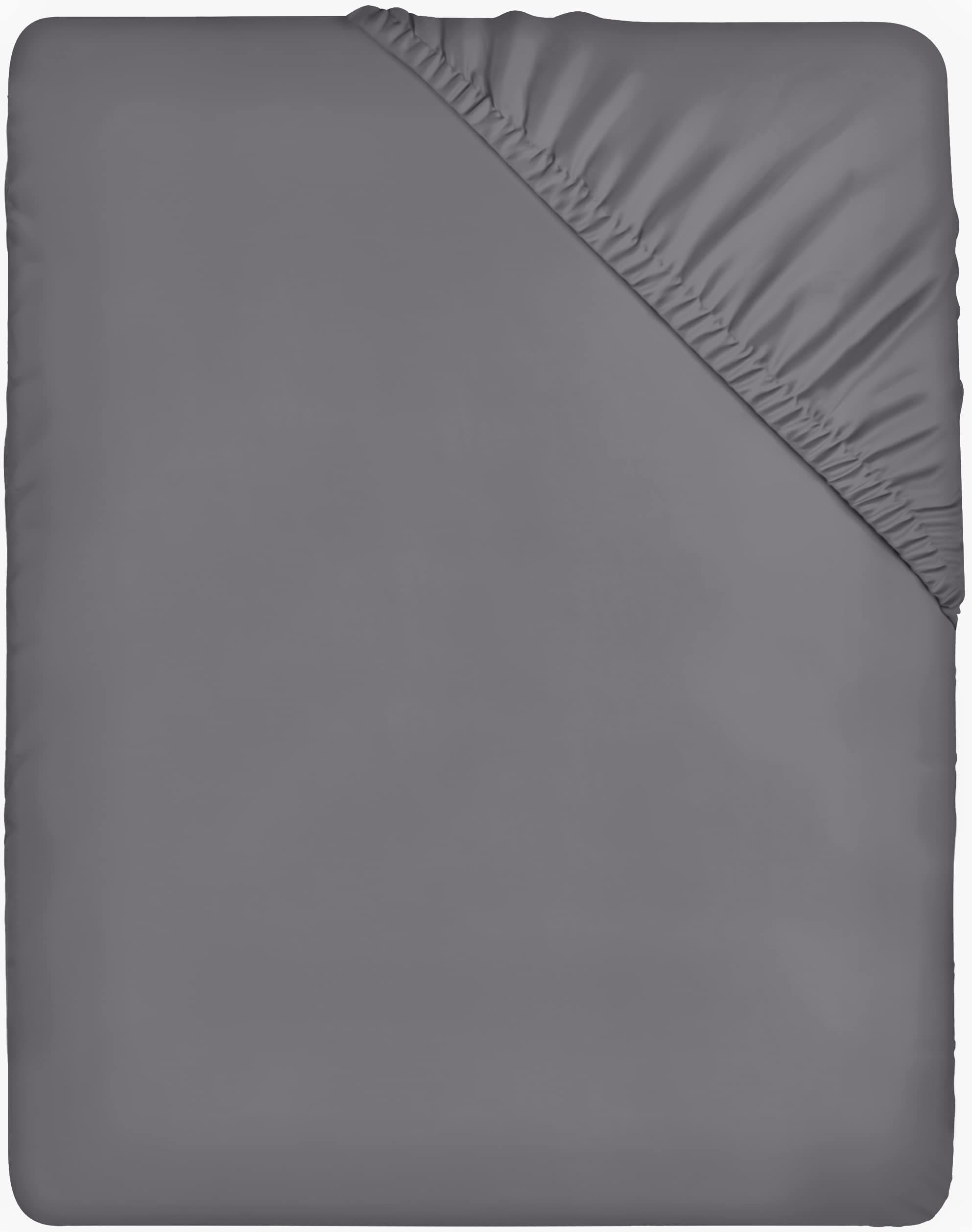 Utopia Bedding Fitted Sheet - Deep Pocket 14 inch (35 cm) - Easy Care - Soft Brushed Microfibre Fabric - Shrinkage and Fade Resistant - Bottom Sheet (90 x 200 cm, Grey)