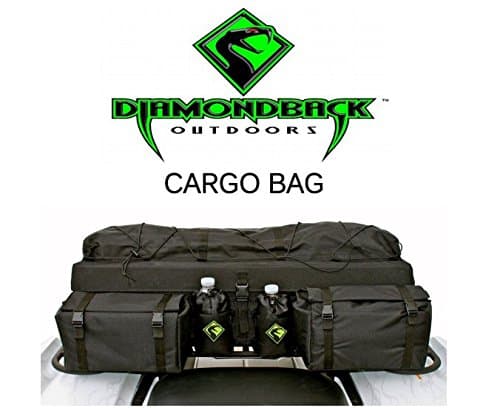 ATV Cargo Bag Black with Topside Bungee Tie-Down Storage