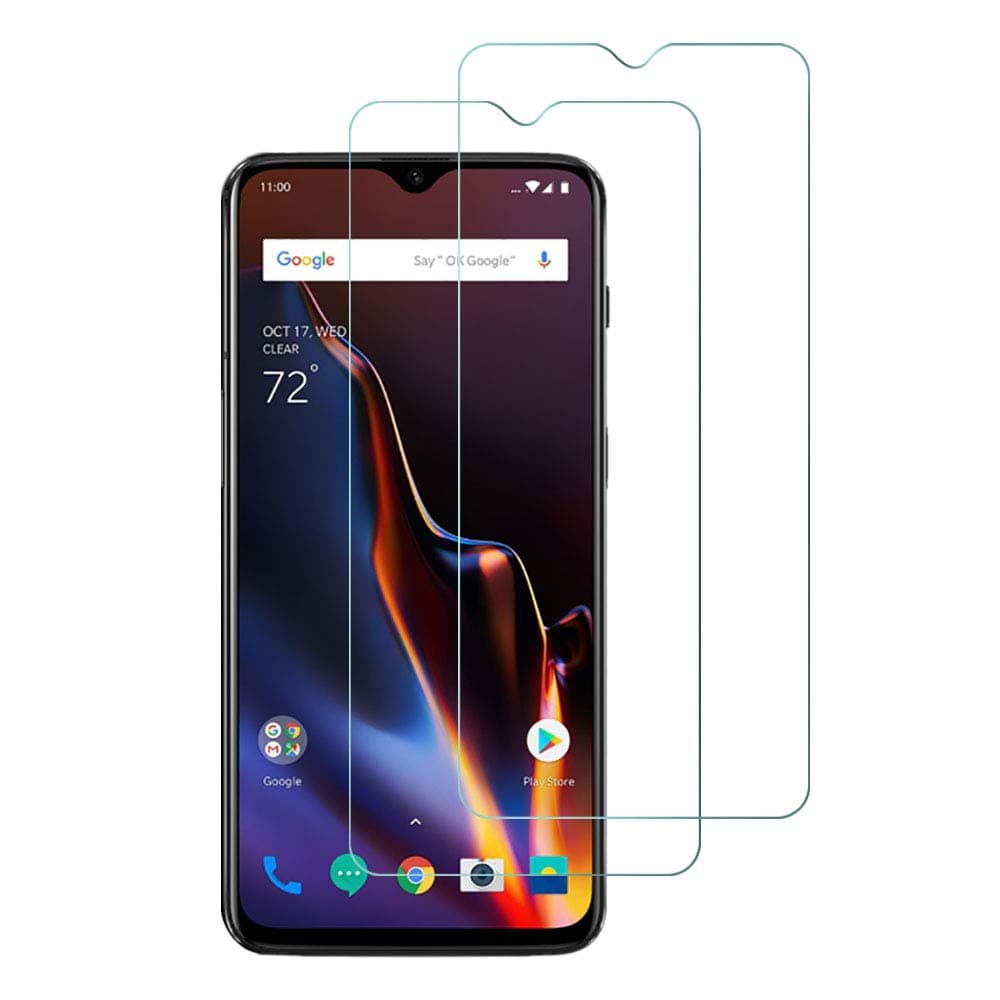 Widamin 2Pack, Screen Protector Compatible with Oneplus 7 /6T, Premium Tempered Glass with 9H Hardness, 2.5D Round Edge, [Crystal Clearity], [Scratch-Resistant], [No-Bubble] For Oneplus 7