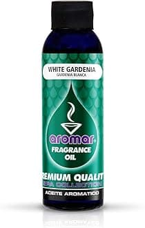 AROMAR Premium Fragrance Oil, White Gardenia 4oz. Bottle. Long Lasting Aromatic Scent, Fresh and Revitalizing Aromatherapy for Living Room, Bedroom, and Kitchen