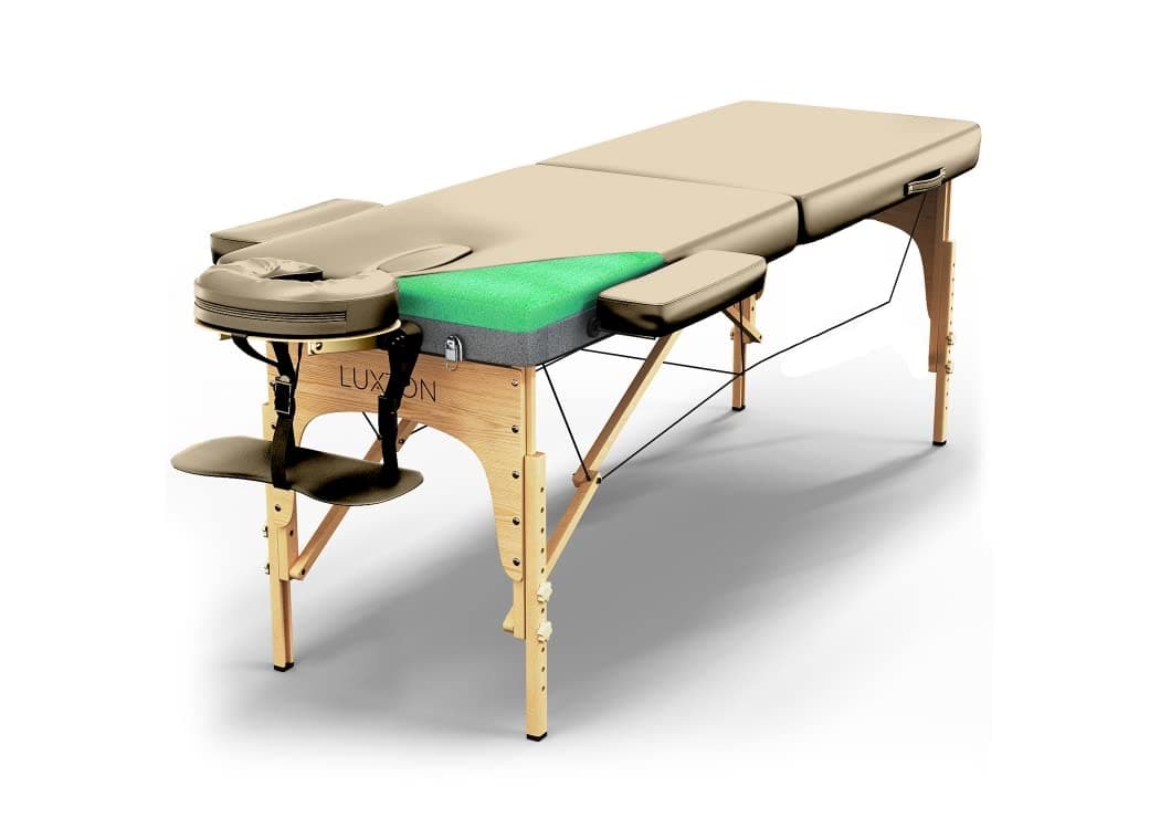 Luxton Home Premium Foam Massage Table - Easy Set Up - Foldable & Portable with Carrying Case