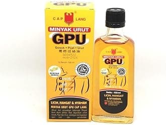 GPU Minyak Urut Liniment Oil, 100 Ml (1 bottle)