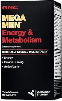 Mega Men Energy & Metabolism Multivitamin | Increased Calorie Burning | 90 Count