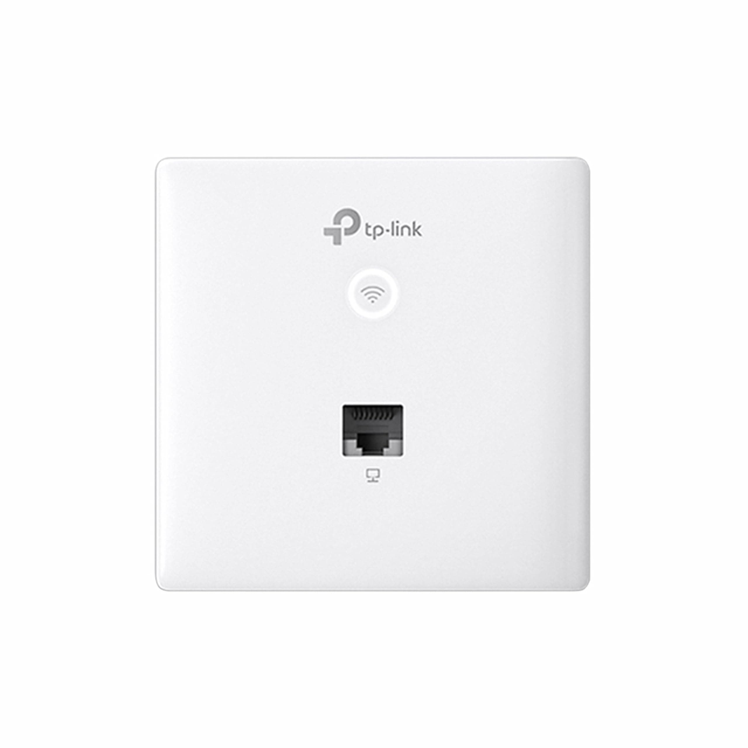 N300 Wireless N Wall-Plate Mounting Access Point, Support Poe 802.3Af, 300Mbps Wi-Fi Speed, Simply Managed By Cloud Access and Omada App (Eap115-Wall, White) - Single Band