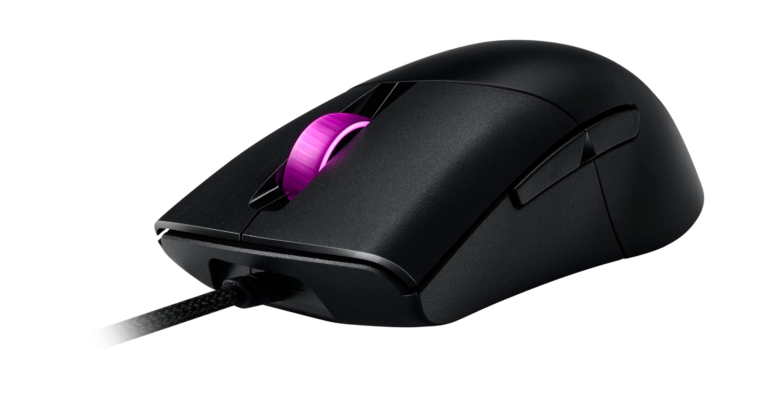 ASUS ROG Keris Lightweight FPS optical gaming mouse with ROG Paracord soft cable, specially-tuned ROG 16,000 dpi sensor, exclusive push-fit switch socket design, PBT L/R keys