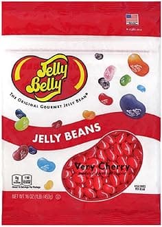 Very Cherry Jelly Beans - 1 Pound (16 Ounces) Resealable Bag - Genuine, Official, Straight from the Source