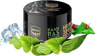 MUFASA Hookah Flavors Nicotine Free Hookah Shisha Flavors - Paan Ras Flavor (100% Nicotine and Tobacco Free) Pack of 1 Indian Paan Ras Flavor, 100G Nicotine Free Hookah Tobacco Free Herbal Shisha