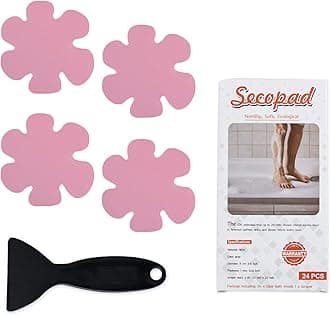 Bathtub Stickers Non-Slip, Safety Shower Treads Adhesive Appliques with Premium Sc(Pink)