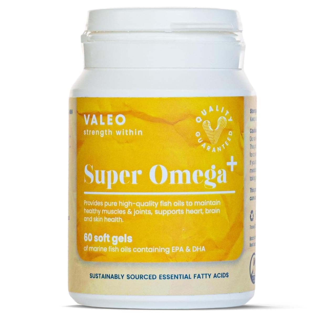 Super Omega+ – Omega-3 Fish Oil 1200mg with EPA & DHA | 60 Softgels | Supports Heart, Brain, Eye & Joint Health | Healthy Cholesterol & Anti-Inflammatory Support