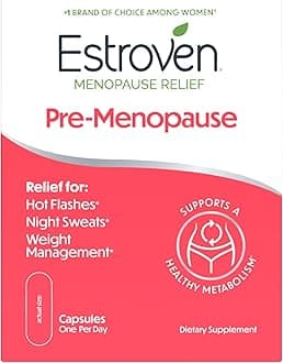 Pre-Menopause Relief, 30 Ct, Clinically Proven Ingredients, Provides Menopause Relief plus Night Sweats & Hot Flash Relief, Drug-Free or Estrogen Free