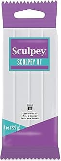 Polyform Sculpey III Polymer Clay 8 oz-White