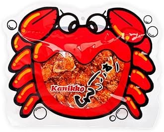 Okabe Kanikko Sembei (2.64oz). Fried seasoned small crabs full of calcium as a snack. (TCS-16 R-1) - Pack of 2