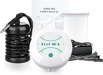 Detox foot bath machine, Portable Ion Ionic Detox foot Bath Machine, Foot Cleanse Foot Detox Spa Machine for Home Travelling USE With 10 Liners