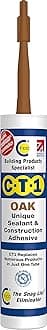 CT1 CT1OAK Construction Adhesive Colours (Oak 290ml) Unique Sealant, zzzz-s