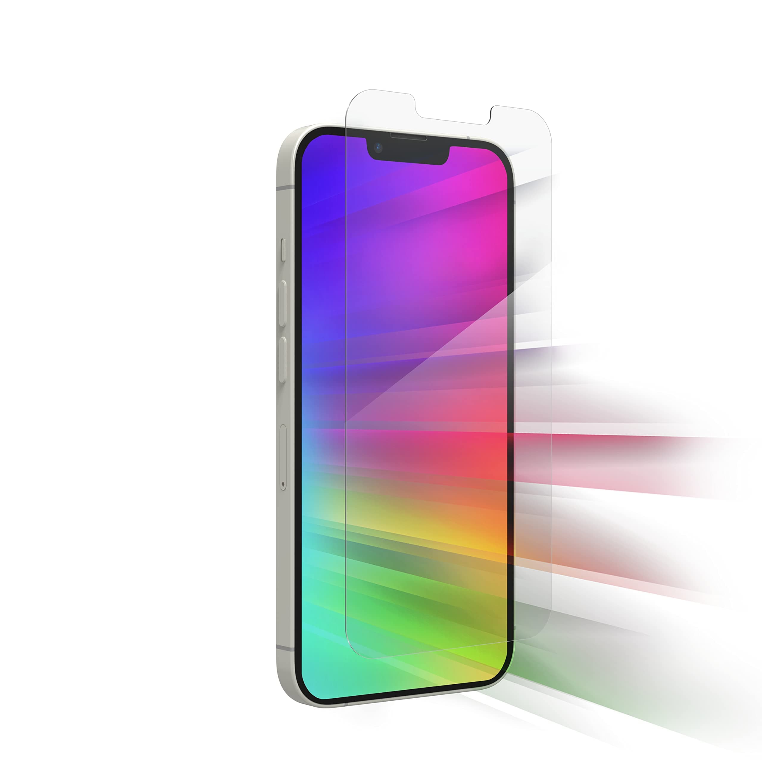 - ZAGG Glass Elite VisionGuard Screen Protector for Apple iPhone 17e/ 16e/ 14/13/ 13 Pro - 5X Stronger, Blue-Light Protection, Anti-Fingerprint Technology, InvisibleShield, Easy to Install