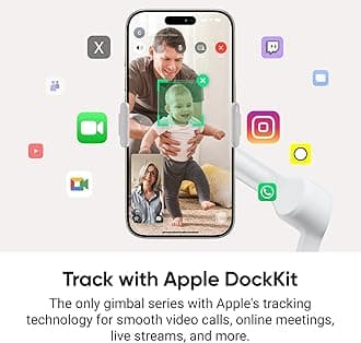 Insta360 Flow 2 Pro Grey - AI-Powered Smartphone Stabilizer, Auto Tracking Phone Gimbal, 200+ App Tracking with Apple DockKit, 3-Axis Stabilization, Built-in Tripod/Selfie Stick, Portable & Foldable