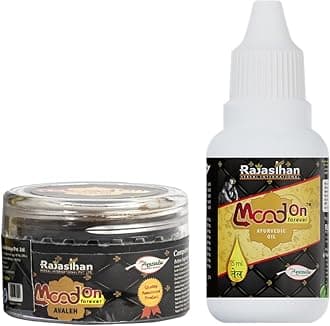 Mood On Forever Oil + Avaleh| Herbal Support for Stress, Tension & Anxiety Relief with Shatavari, Ashwagandha, etc. | Brain, Memory, Sleep, Mood Supplement – 15ml Oil + 18gm Avaleh(Combo Pack)