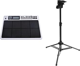 YEEN Rockstar Pad 20 pro ADVANCED Octapad Electronic Drumpad Percussion Pad With" Heavy Stand" (White)
