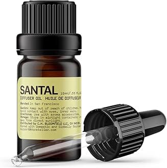 Santal Diffuser Oil, Niche Scent, Smoky Classic Luxury Papyrus,Cardamom,Sandalwoods Essential Oils Blend for All Ultrasonic Diffuser Scent Projects(10mL/.33 FL oz)