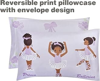 EVERYDAY KIDS African American Ballerina Toddler Bedding Set