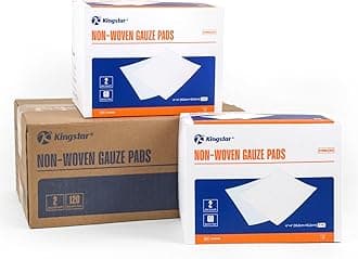 Kingstar Sterile Nonwoven Gauze Pads, 4"x 4" Wound Dressing, 120 Packs - 240 Pieces Superior Soft Sponge Pads, Higher Absorbent Gauze Compresses for Trauma or Post-Operative Wound Care
