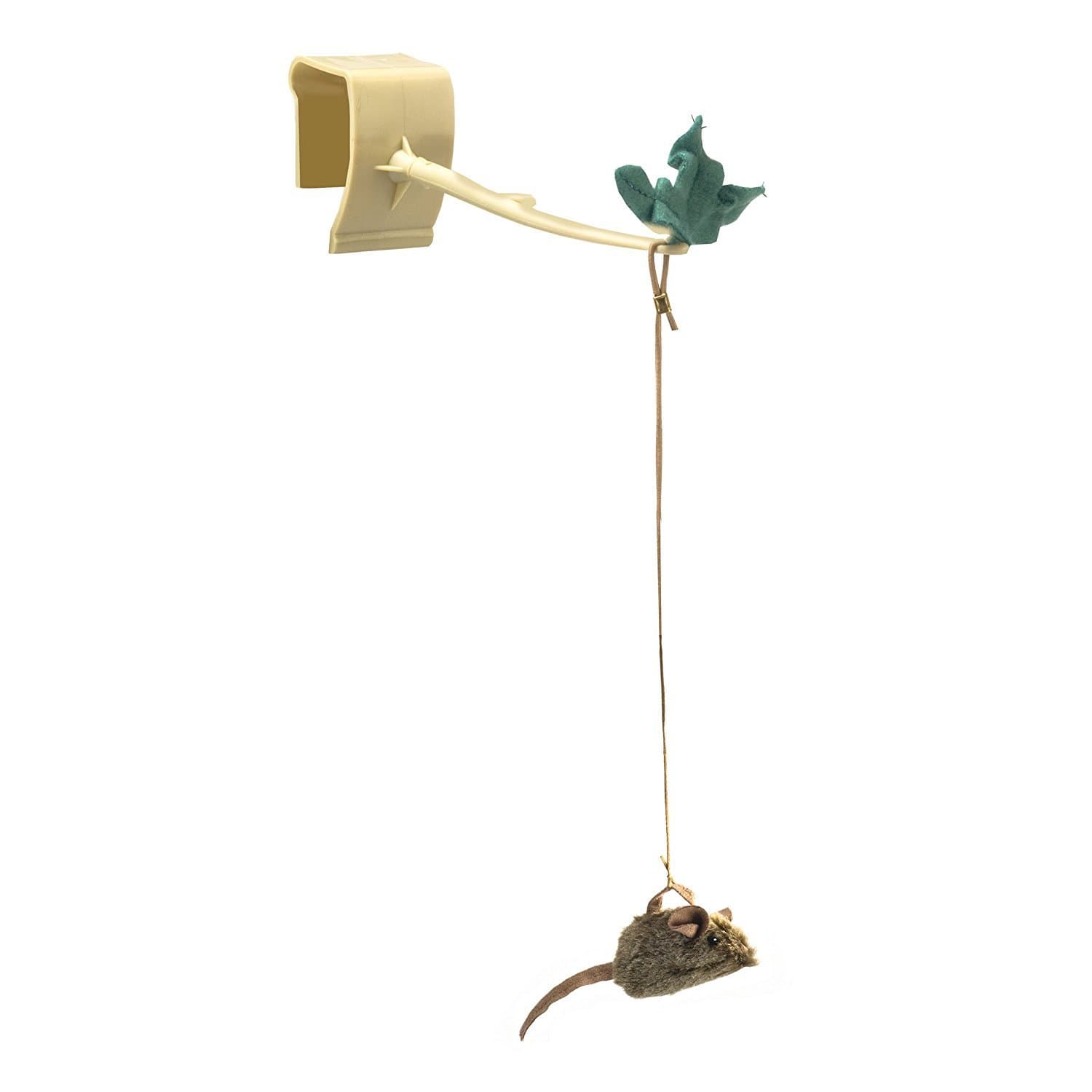 Our Pets Zone Play-N-Squeak Batting Practice Interactive Cat Toy (Cat Toys for Stimulating Play with Real Mouse Sound, Catnip Toys to Entice Hunting Instincts)