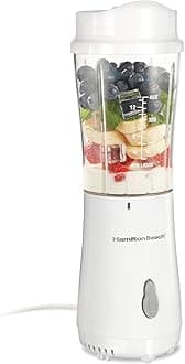 Personal Smoothie Blender with 14 oz Travel Cup and Lid 14oz White 51101