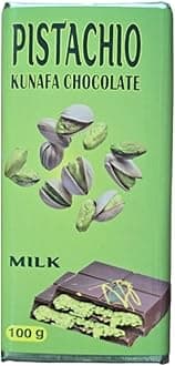 Dubai Kunafa Pistachio Milk Chocolate Bar 100g (Imported UAE)