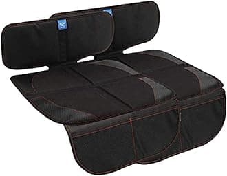 funbliss Car Seat Protector for Baby Child 2 Packs Black,Waterproof Seat Protector with Thickest Padding for Baby Car,Dog Mat,Cover Pad Protects Automotive Vehicle Leather