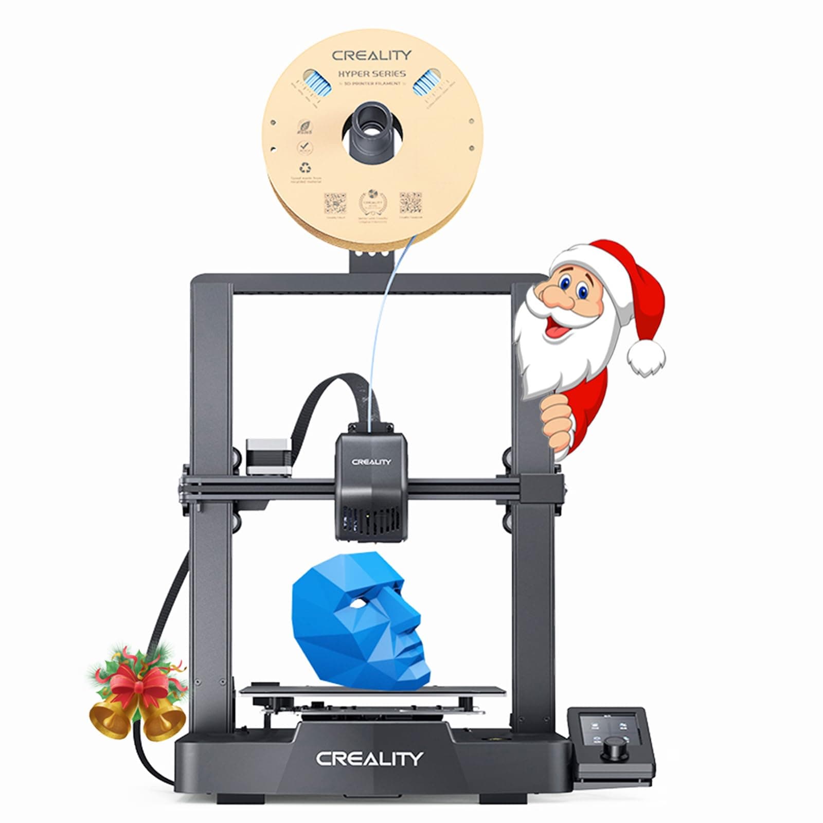 Creality Ender 3 V3 SE 3D Printer, Max Speed 250mm/s Faster Printing Upgrade CR Touch Auto Leveling Sprite Direct Drive Extruder Dual Z-Axis Ender 3D Printers, Printing Size 8.66x8.66x9.84 inch