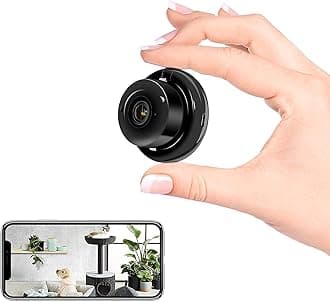 AUSHA WiFi IP CCTV Camera HD Smart Home Security Camera Night Vision IR Outdoor Wireless Security Camera 1080P Indoor Black