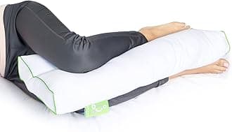 Leg Back Sleepers & Side Sleepers, Ergonomically Designed Down Alternative Between & Under Pillow for Knee Support, Hypoallergenic & Washable, 26" x 13" x 3"/One Size, WHITE